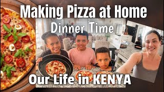 In the Kitchen with the Kids! 🍕|| Making Pizza || Dinner Time || Life in Kenya || VLOG