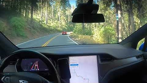 [FSD Beta 9.2] handling roads outside Yosemite like a champ