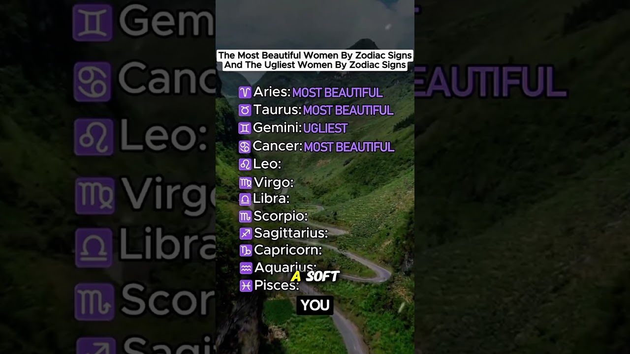 The Most Beautiful Women By Zodiac Signs And The Ugliest Women By Zodiac Signs PART 1 