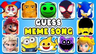 GUESS MEME & WHO'S SINGING |Sonic Chippi Chapa gegagedigedagedago Netflix Puss In Boots Quiz,