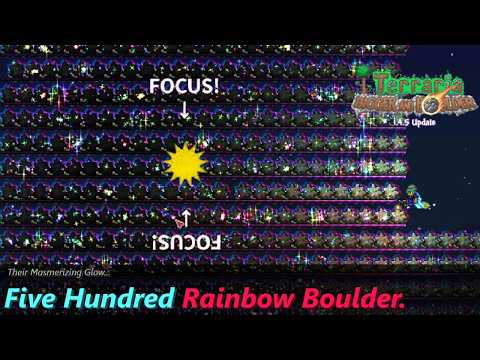 Behold, the new Boulder Grinder! (to grind bosses) ─ Utilizing new Boulders added in Terraria 1.4.5