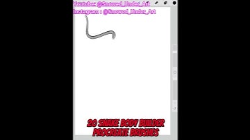 Procreate Snake Body Maker Brushes #procreateart #procreatebrushes #affordableprocreatebrushes