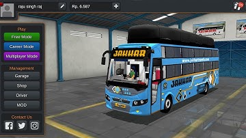 JAKHAR TRAVEL NEW LIVERY FOR PRAKASH BV MAXIMA NON AC SLEEPER BUS MOD BY IBS GAMING