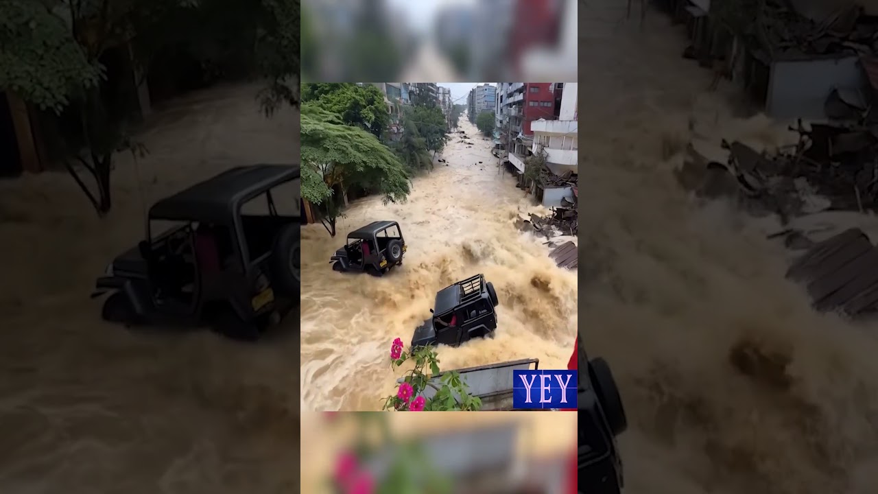 Defender Sucked into Rushing Floodwater 