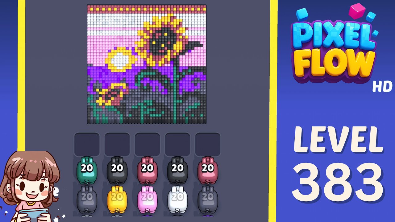 Pixel Flow Level 383 Solution Walkthrough - YouTube