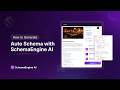 How to Generate Auto Schema with SchemaEngine AI