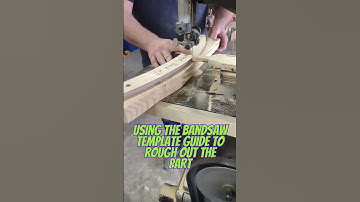 🤩Bandsaw Template Guide + Router = 😎SMOOTH! #woodworking #bandsaw #woodworkingtips #woodwork