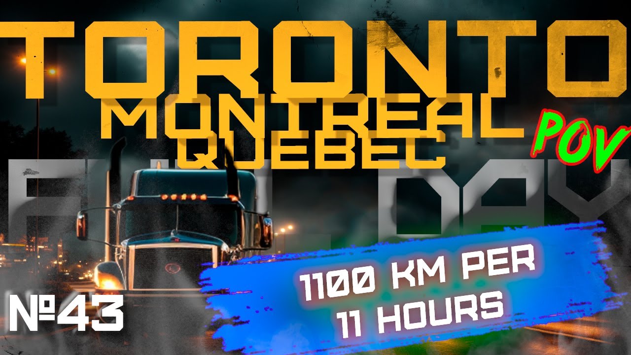11 hour workday of truck driver | POV Truck Driving International LT #43