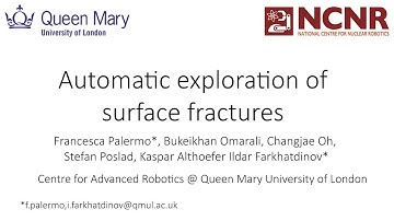 Robotic Exploration of Surface Cracks with Tactile Sensing and Computer Vision