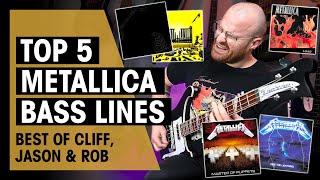 Top 5 Metallica Basslines | @PatrickHunter  | Cliff Burton, Jason Newsted, Robert Trujillo | Thomann