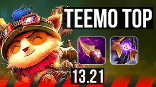 TEEMO vs SEJUANI (TOP) | 6/0/1, Rank 9 Teemo, Dominating | KR Master | 13.21