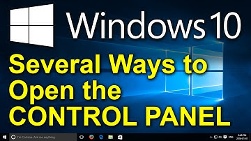 ✔️ Windows 10 - Several Ways to Open the Control Panel