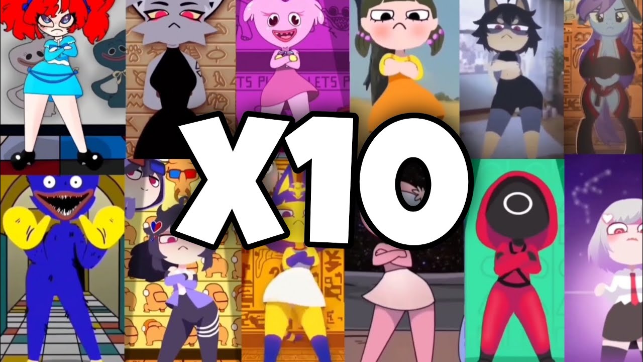 100 Hours X10 Ultimate Ankha Mashup Ankha Dance Vs Squid Game Vs 