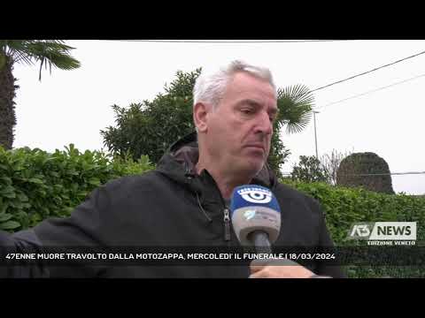 47ENNE MUORE TRAVOLTO DALLA MOTOZAPPA, MERCOLEDI' IL FUNERALE | 18/03/2024