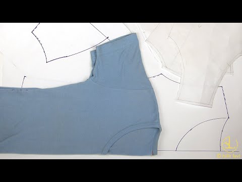 איך מעתיקים גזרה של חולצה - טי שירט - how to copy a shirt pattern