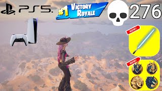 PS5 276 Elimination Solo vs Squads WINS Full Gameplay  NEW Fortnite Chapter 5!