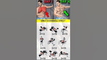 Top 9 Dumbbell Exercises for Chest"#workout #chestworkout