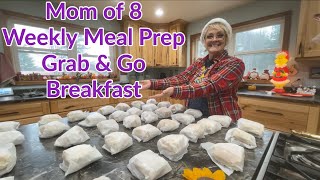 MOM OF 8 WEEKLY MEAL PREP ~ GRAB & GO Loaded Omelette Biscuits
