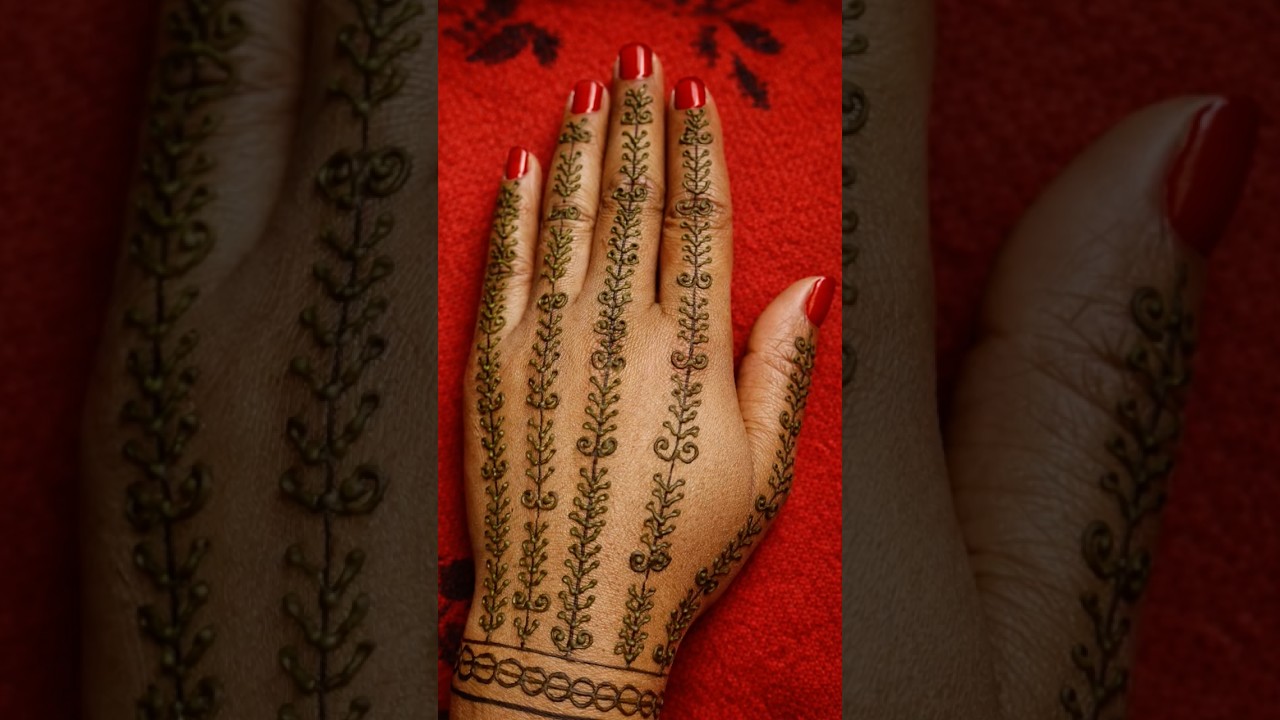 Simple mehndi designs viral video ai video 2026