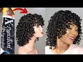 DIY Curly Crochet Bang Wig Using X-pression Braid Extension / No closure