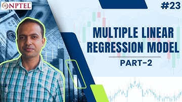 #23 Multiple Linear Regression Model | Application of F Statistics | Part 2