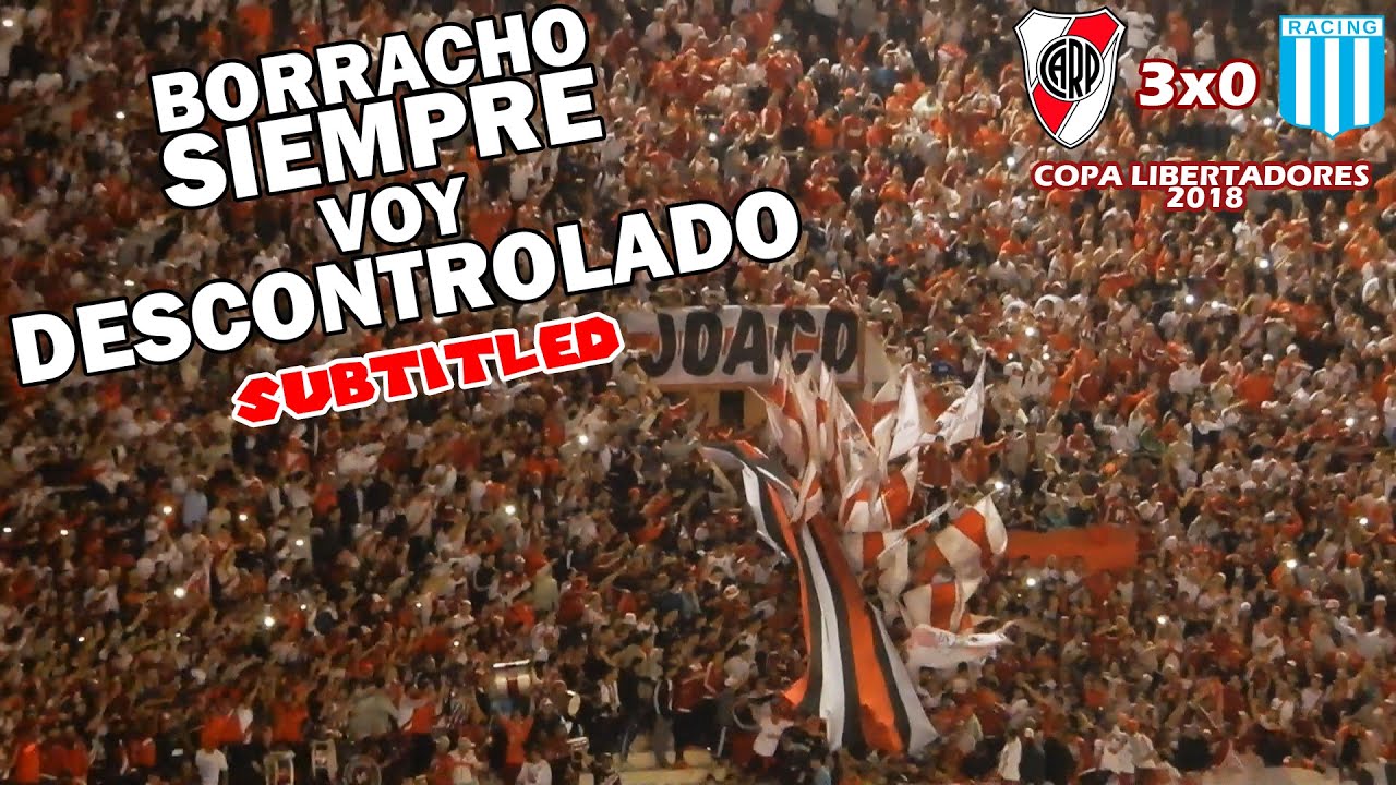 Borracho SIEMPRE voy descontrolado + Recibimiento - RIVER vs Racing - Libertadores 2018