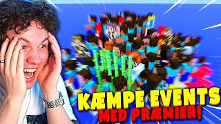 VI HOSTER DE VILDESTE EVENTS OM KÆMPE PRÆMIER PÅ SERVEREN!! - [FireCraft Livestream + Giveaways!]
