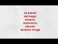 За какие награды можно получить звание «ветеран труда»?