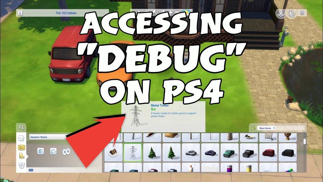 How to Access DEBUG on PS4 (A Sims 4 Tutorial) 