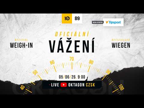 Oficiálne váženie | OKTAGON 89 🇨🇿🇸🇰