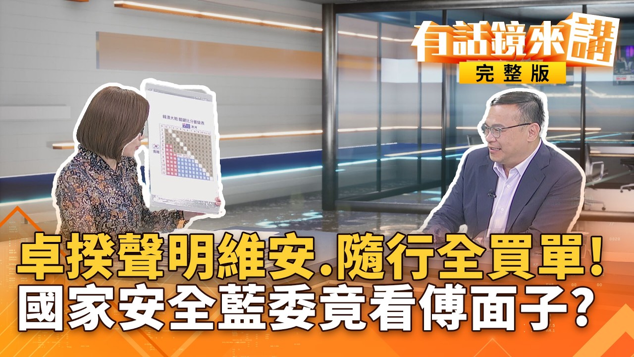 #卓榮泰赴日觀戰WBC 中國副外長致電日大使抗議 日冷回一句網讚爆 #軍購案進深水區 綠加強國防委員會戰力 藍還在看#傅崐萁面子勉強接受?｜#有話鏡來講 20260309