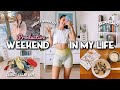 A PRODUCTIVE WEEKEND, GOAL SETTING, SWEATY WORKOUT, & ORGANIZING | VLOG