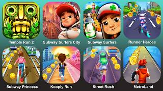 Temple Run2,Subway Surf City,Subway Surf,Runner Heroes,Subway Princess,Kooply Run,Street Rush screenshot 1