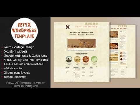 RetyX - Vintage / Retro Blog Wordpress Theme | Themeforest Website Templates and Themes