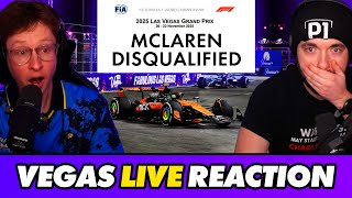 Our LIVE Reaction to DOUBLE McLaren DSQ at the Las Vegas GP