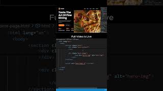 Build responsive Home page using html, css and js #shorts #viral #coding #programming #frontend