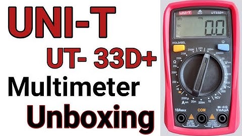 UNI-T UT-33D+ Palm Size Multimeter Unboxing