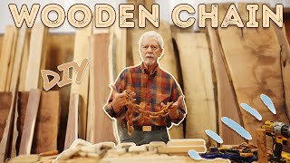 Solid Wooden Chain || How to Build from One Piece of Wood