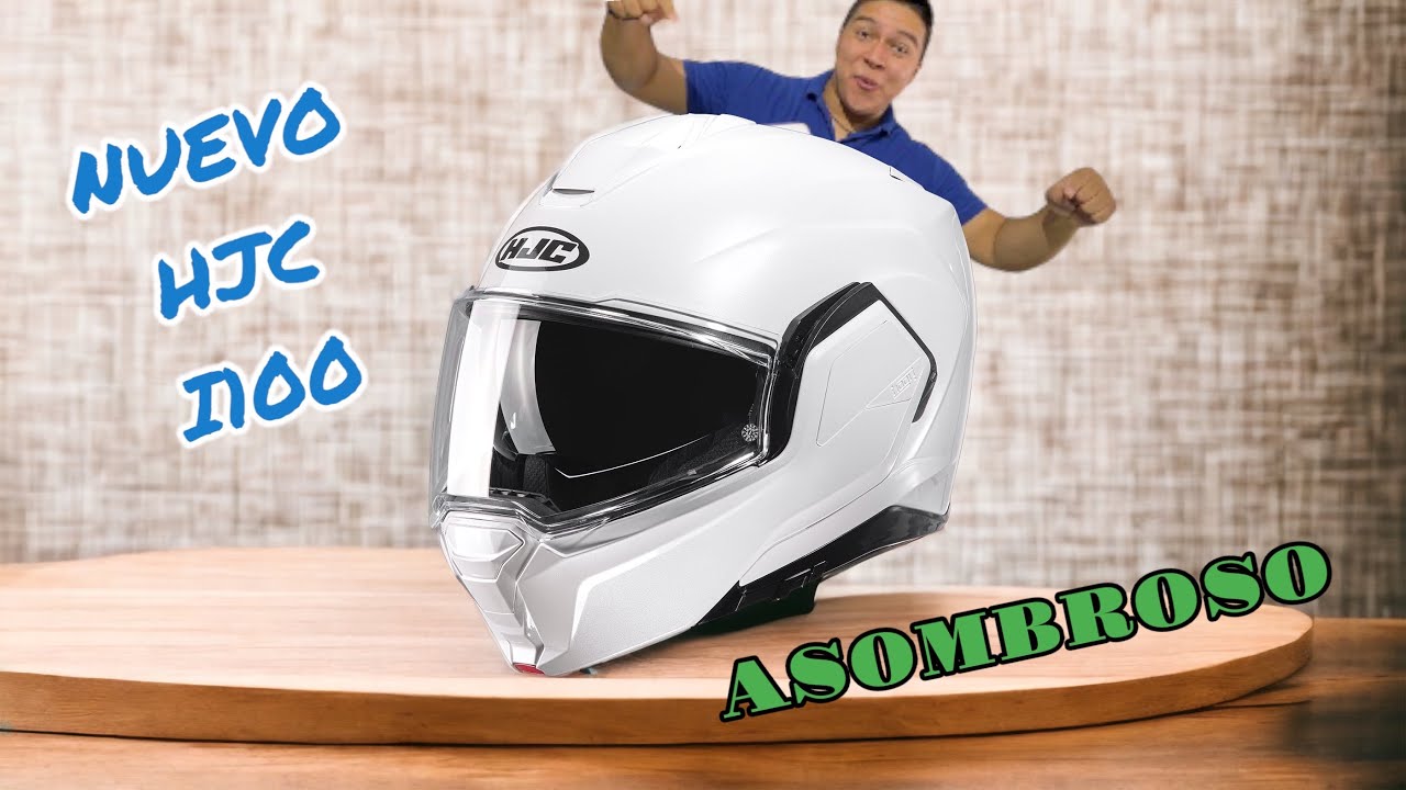 Casco modulare HJC i100 MULTI&SISTEM nero moto da strada scooter