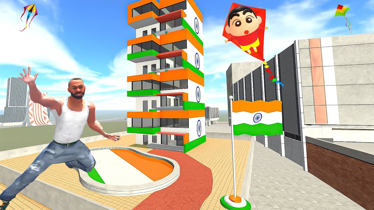 Franklin and shinchan Celebrate Independence Day in Indian Bike Driving 3D