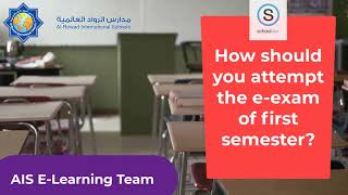 How to attend the First Semester Examinations online