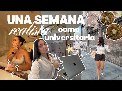 asi es UNA SEMANA realista como UNIVERSITARIA ☕️🎀✨ | mis habitos, carrera de psicología, eventos...