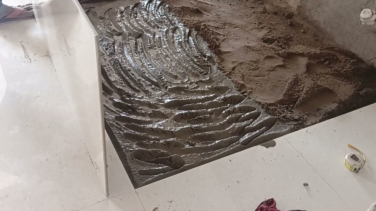 Floor tiles working process.🀄🀄🛠️👷🏻🏗️