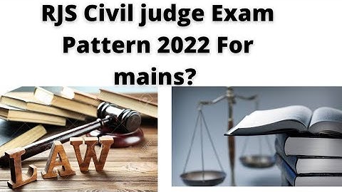 How do I start preparing for RJS? RJS Exam pattern for mains 2022 law paper - 1&2 #trendingvideo