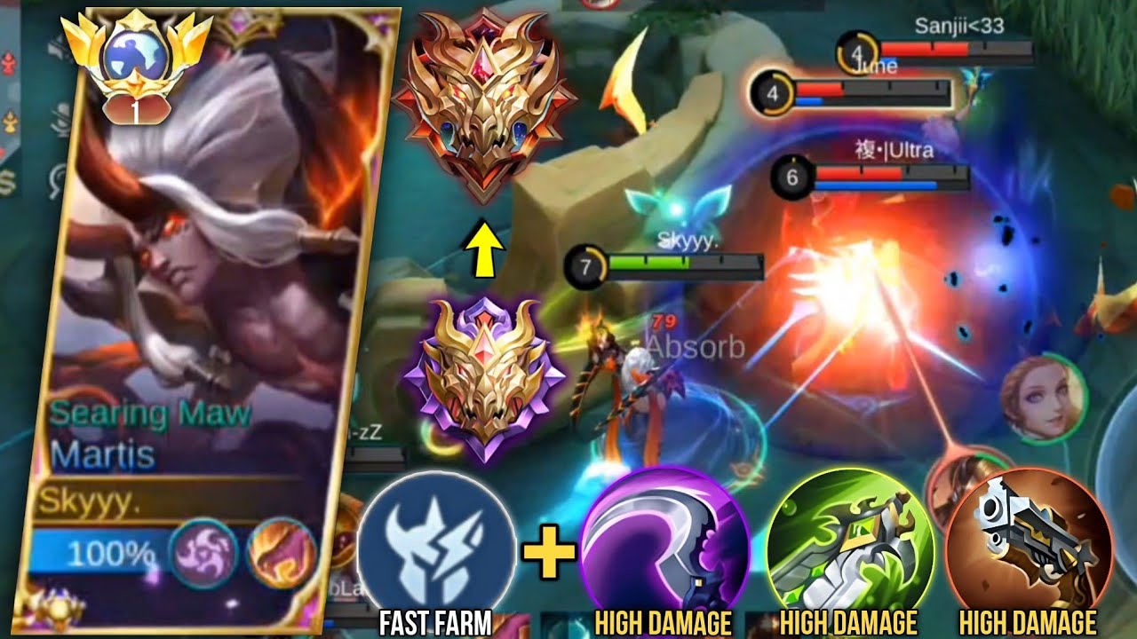MARTIS GLOBAL TUTORIAL TO RANK UP FASTER ( MARTIS BEST DAMAGE BUILD 2023 ) MLBB