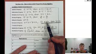 2.4 Reasoning with Properties from Algebra