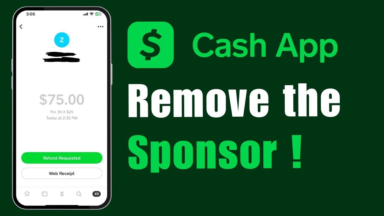 How to Remove Sponsor on Cash App !