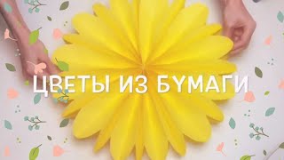 🌼DIY большие цветы из бумаги 40 см.🌼 3D цветы🌼 🌼DIY большие цветы из бумаги 40 см.🌼 3D цветы🌼