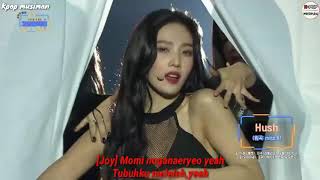 Mijoo, Sowon, Yeonwoo, Joy, Jiho, Tzuyu- Hush 'KBS Gayo Daejun 2018' Lyrics Indo Sub