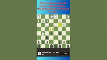 Never Resign In Chess#chess #chesscom #chessgame #chesstactics